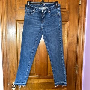 GAP frayed bottom jeans. Worn only one time!